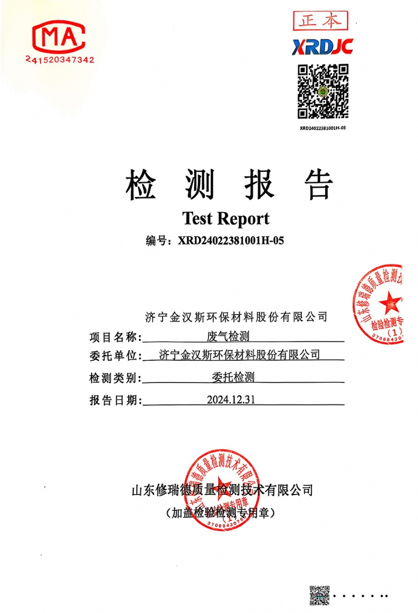 檢測(cè)報(bào)告（2024.12.31）